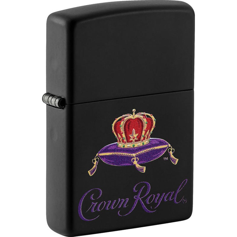 Zippo Crown Royal Design Black Matte Windproof Lighter 71281