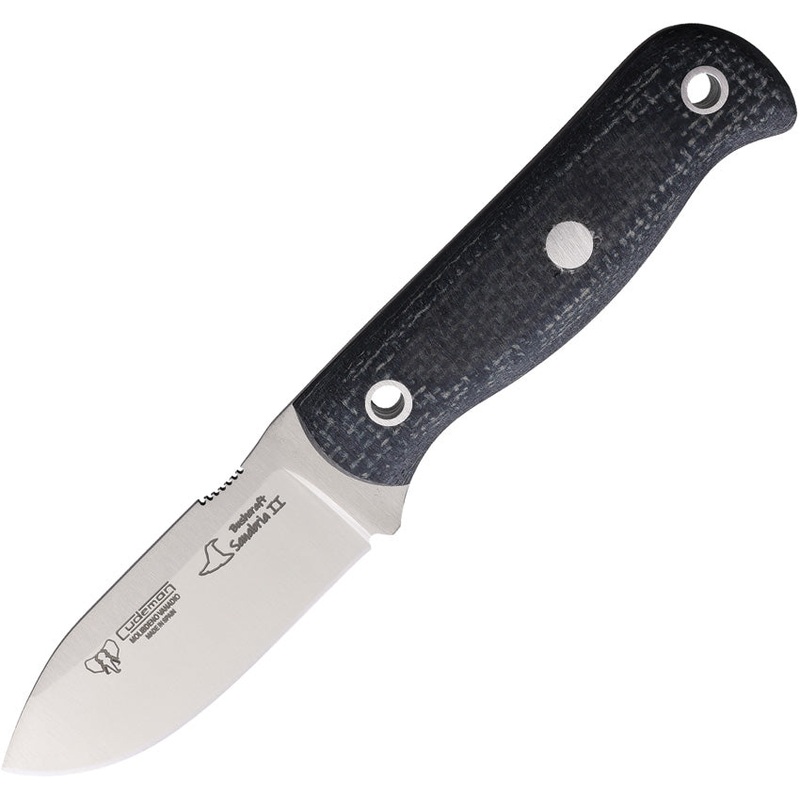 Cudeman Sanabria Mini Bushcraft Black Jute Vanadium Molybdenum Fixed Blade Knife 182T