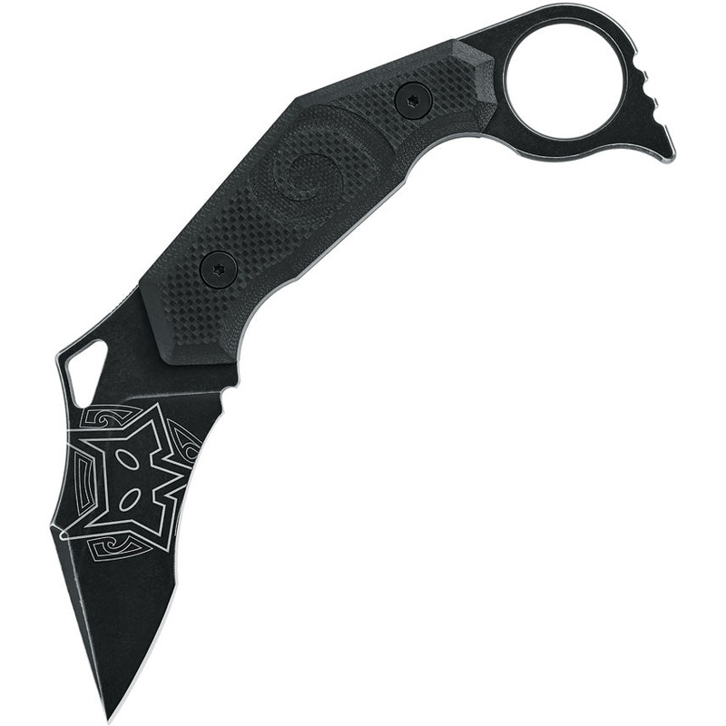 Fox Karambit Black G10 Bohler N690 Stainless Fixed Blade Knife w/ Sheath 651