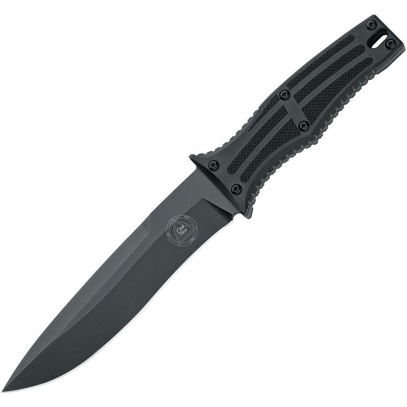 Fox Spear Tech Black G10 Bohler N690 Stainless Fixed Blade Knife 0171112