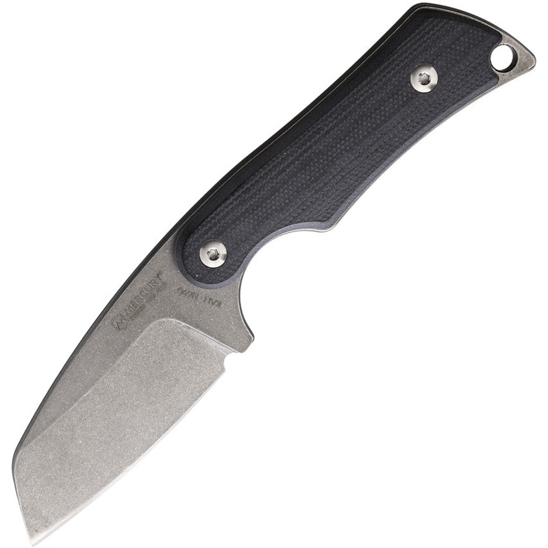 Mercury Kali Black G10 N690 Sheepsfoot Fixed Blade Knife w/ Sheath 9KALISFBKG10   - On Sale