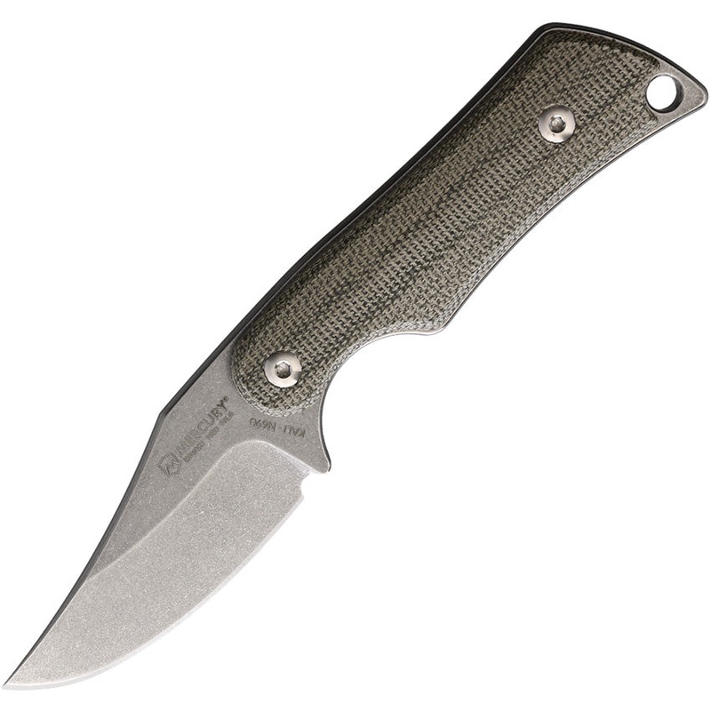 Mercury Kali Green Micarta N690 Clip Point Fixed Blade Knife w/ Sheath 9KALICPGC   - On Sale