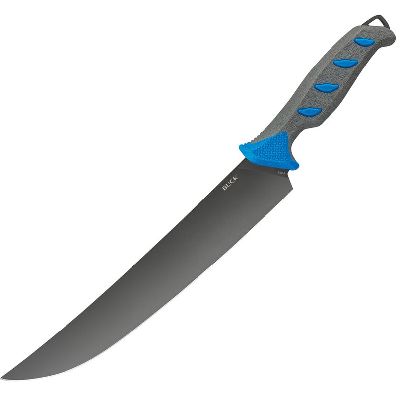 Buck Hookset Breaker Fillet Blue & Gray TPE 5Cr15MoV Fixed Blade Knife 149BLS