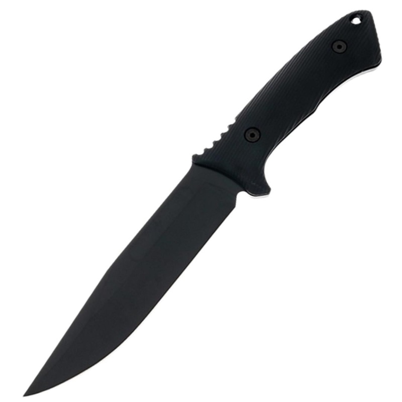 Spartan Blades Harsey Fighter Black 1095 Fixed Blade Knife w/ Sheath SL006BK