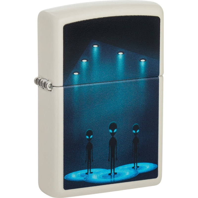 Zippo Aliens Design Glow In The Dark Windproof Lighter 21604