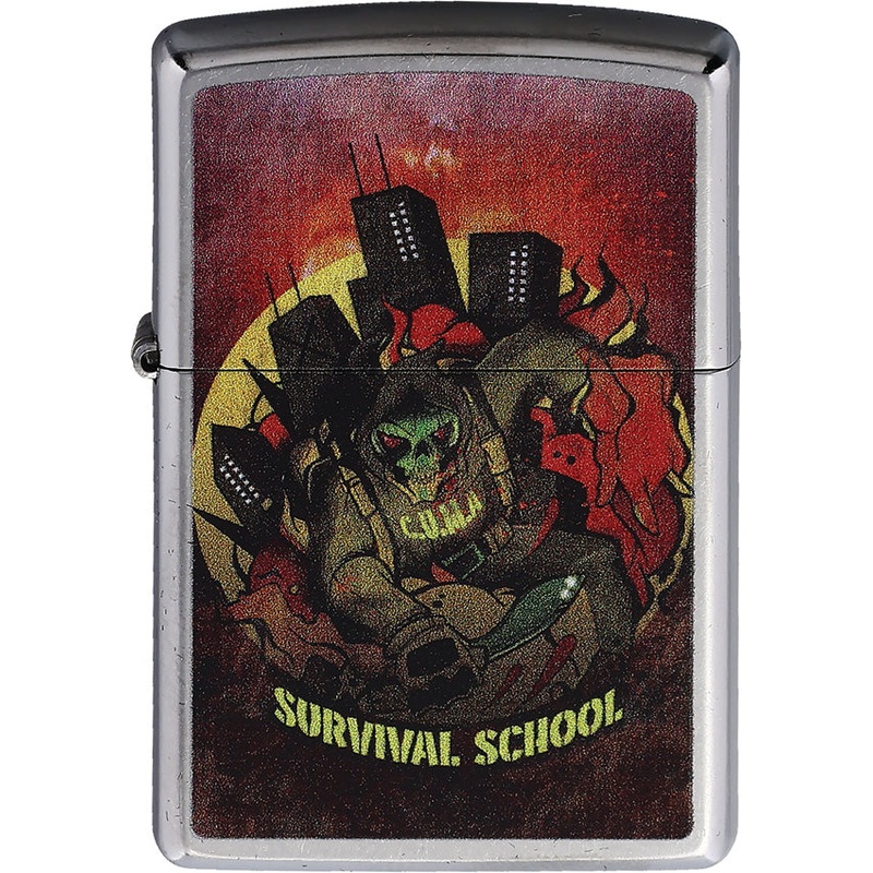 Zippo CUMA Urban Survival Design Street Chrome Windproof Lighter 75115