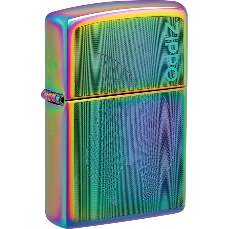 Zippo Dimensional Flame Design Iridescent Waterproof Lighter 53241