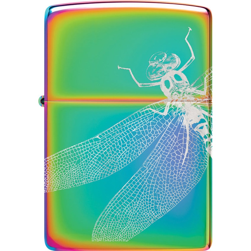 Zippo Dragonfly Design White/Iridescent Waterproof Lighter 73870
