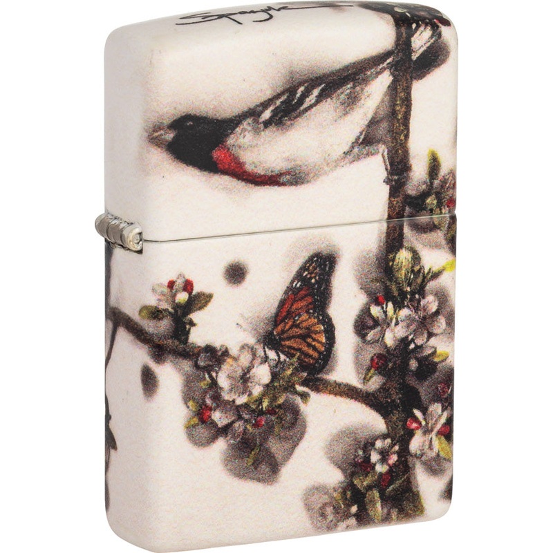 Zippo Spazuk Design White/Brown 540 Colored Water Resistant Lighter 70773