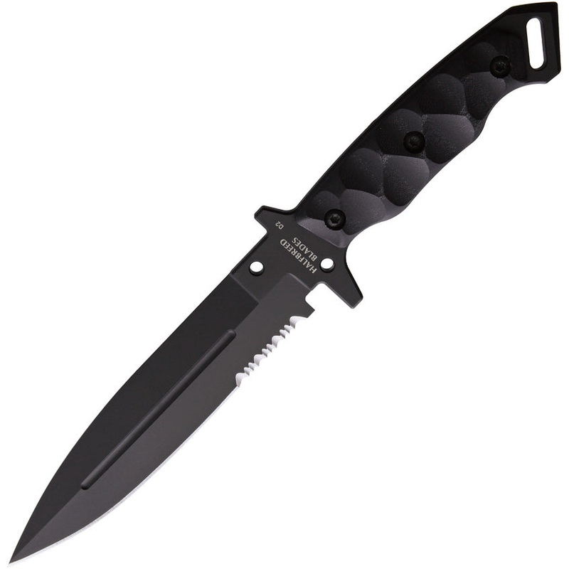 Halfbreed Blades Medium Infantry Black G10 K110 Tool Steel Fixed Blade Knife MIK01