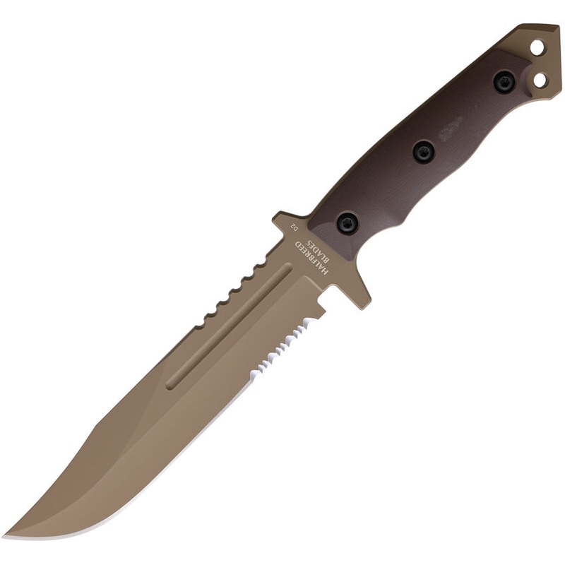 Halfbreed Blades Large Infantry Faded Red G10 K110 Steel Fixed Blade Knife LIK01DE