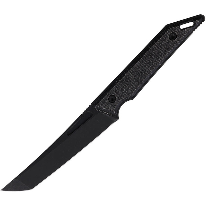 Hoback Knives Goliath Black Micarta 20CV Stainless Tanto Fixed Blade Knife 020BM   - On Sale
