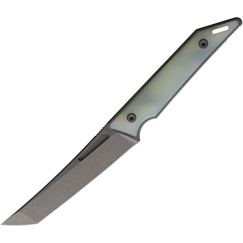 Hoback Knives Goliath Jade G10 CPM-20CV Stainless Tanto Fixed Blade Knife 020J
