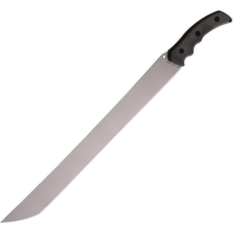 Hoback Knives The Way Machete Black Micarta 14C28N Fixed Blade Knife 034   - On Sale