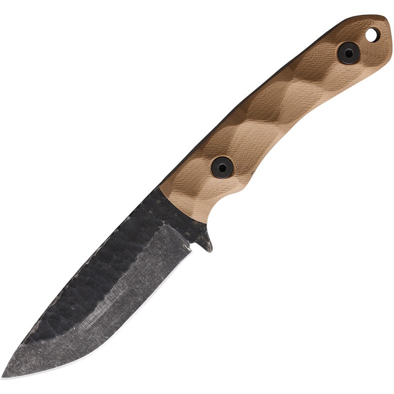 Stroup Knives GP2 Tan G10 1095HC Stainless Steel Fixed Blade Knife GP2TG10S