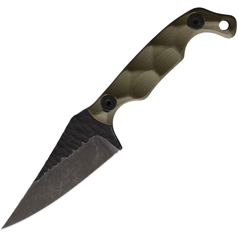 Stroup Knives Mini Mod 1 OD Green G10 1095 Fixed Blade Knife w/ Sheath MINI1ODG10S