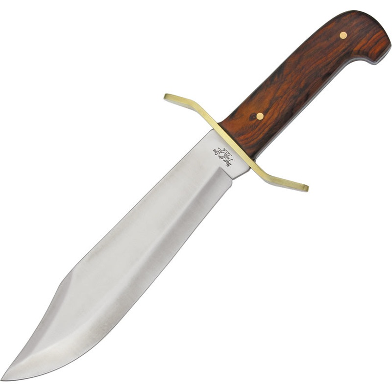 Bear & Son Gold Rush Bowie Cocobolo Wood 12C27 Steel Fixed Blade Knife CB00