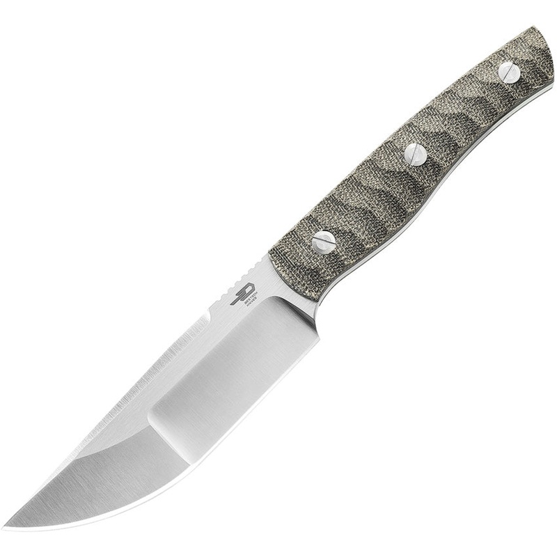 Bestech Knives Heidi Blacksmith 2 Green Micarta S35VN Fixed Blade Knife KF04C