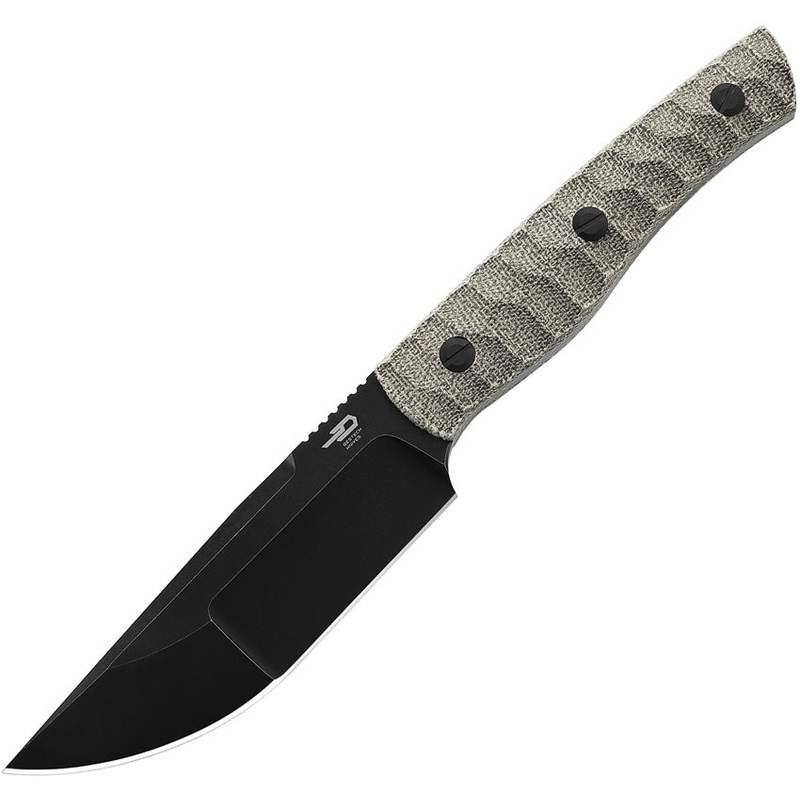 Bestech Knives Heidi Blacksmith 2 Green Micarta S35VN Fixed Blade Knife KF04D