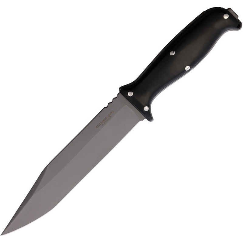 Condor Enduro Black Paper Micarta 420HC Stainless Steel Fixed Blade Knife 182968SS