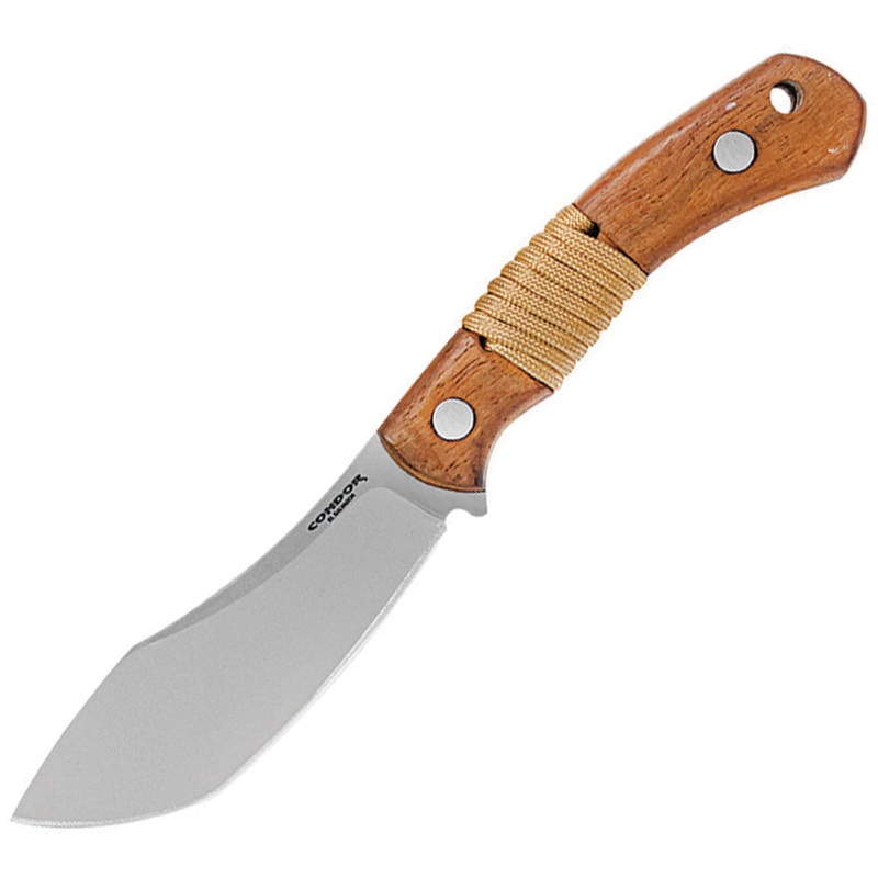 Condor Mountaineer Trail Walnut Wood 420HC Stainless Steel Fixed Blade Knife 1204124C