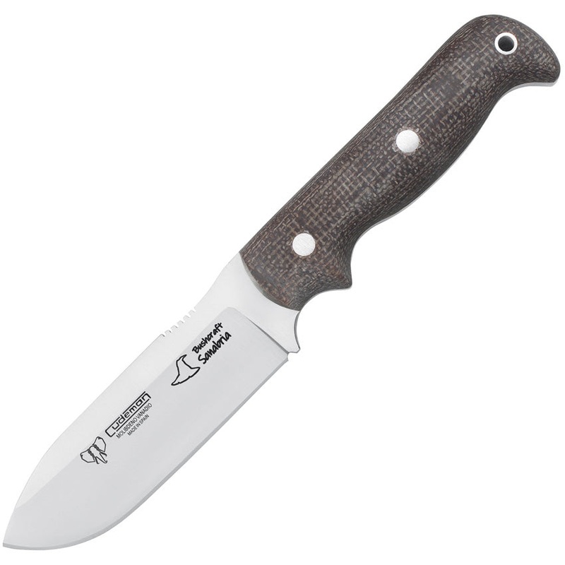 Cudeman Sanabria Bushcraft Brown Jute Vanadium Fixed Blade Knife w/ Sheath 181Y