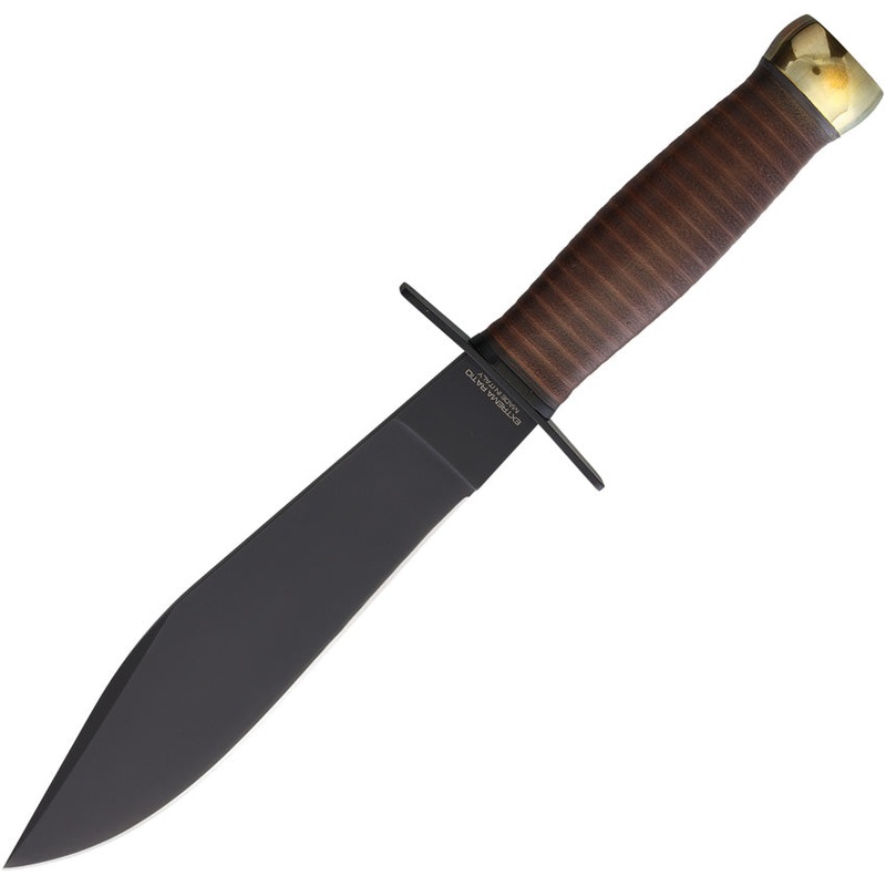 Extrema Ratio Primo Corso Stacked Leather Bohler N690 Fixed Blade Knife 0088BLK