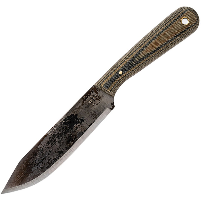 Pathfinder PKS Camp & Trail Camo Micarta 1095HC Steel Fixed Blade Knife 303CAM