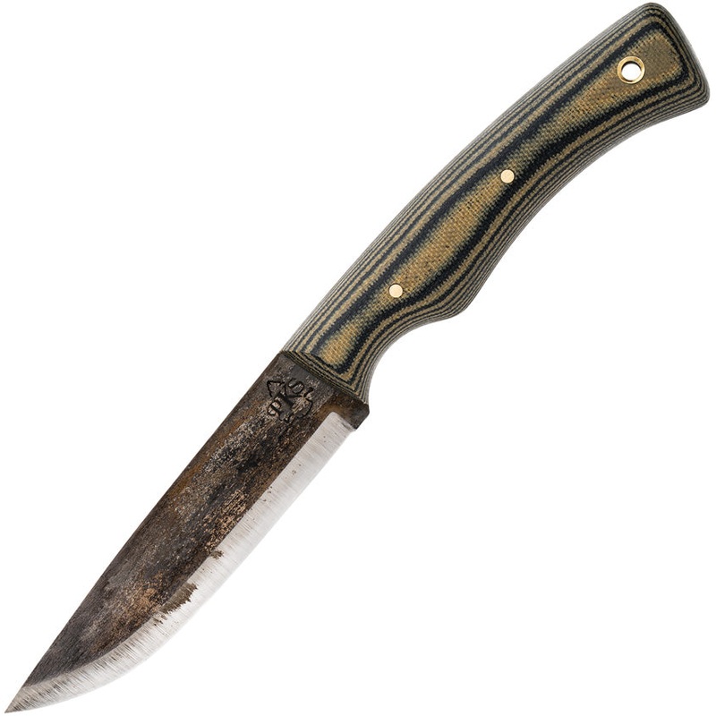 Pathfinder PKS Scorpion Camo Micarta 1095HC Steel Fixed Blade Knife 300CAM