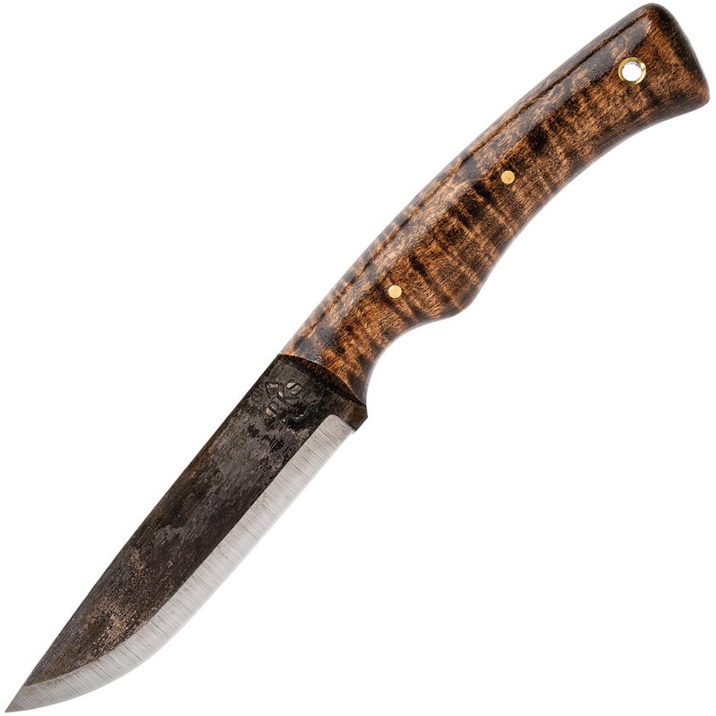 Pathfinder PKS Scorpion Curly Maple 1095HC Steel Fixed Blade Knife 300CM