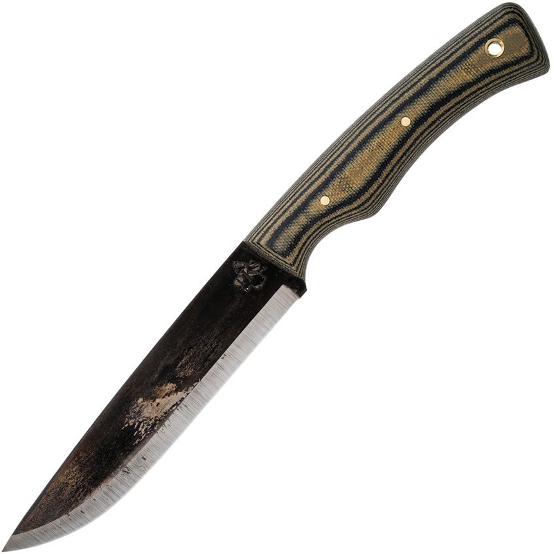 Pathfinder PKS Scorpion XL Camo Micarta 1095HC Steel Fixed Blade Knife 300CAMXL