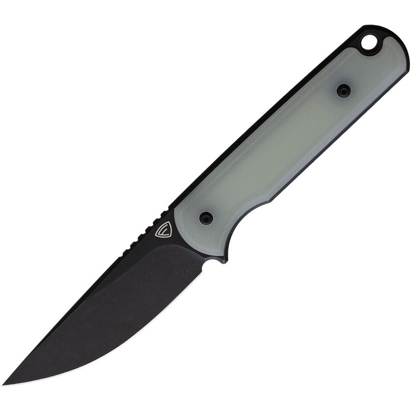 Ferrum Forge Knife Works Lackey Jade G10 D2 Steel Fixed Blade Knife 001NATBLK   - On Sale