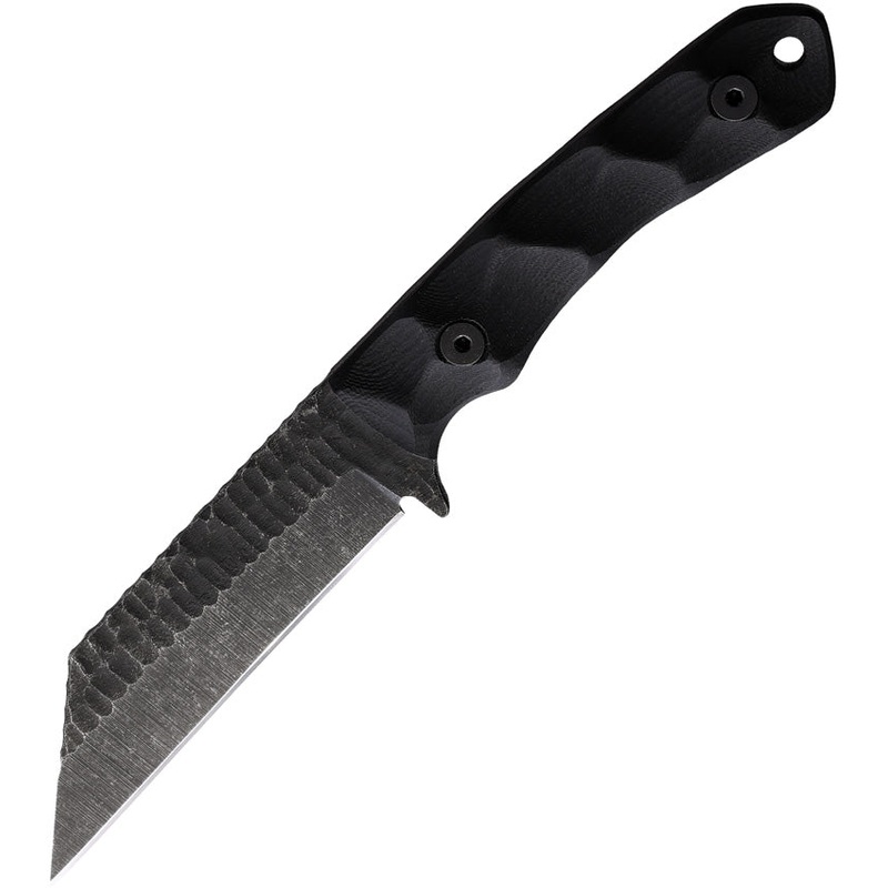 Stroup Knives GP3 Black Sculpted G10 1095HC Fixed Blade Knife w/ Sheath GP3BG10S