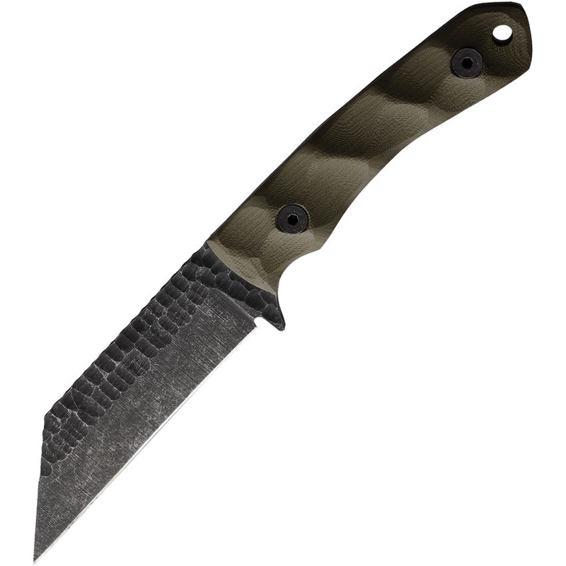 Stroup Knives GP3 OD Green G10 1095HC Fixed Blade Knife w/ Belt Sheath GP3ODG10S