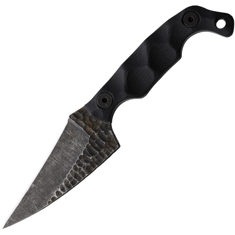 Stroup Knives Mini Mod 2 Black G10 1095HC Fixed Blade Knife w/ Sheath MINI2BG10S