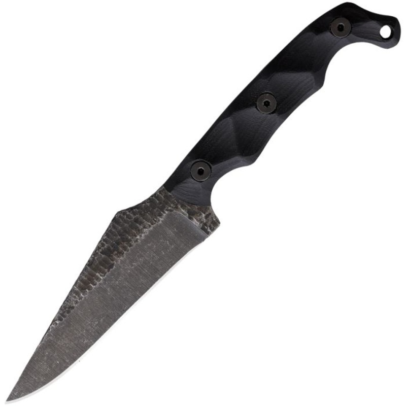Stroup Knives TU2 Black G10 1095HC Fixed Blade Knife w/ Kydex Sheath PTU2BG10S
