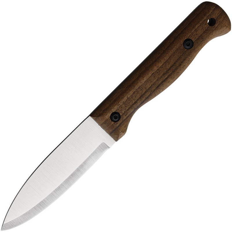 BPS Knives Camping Fixed Blade Knife Walnut Wood 5Cr14MoV Steel B01SS