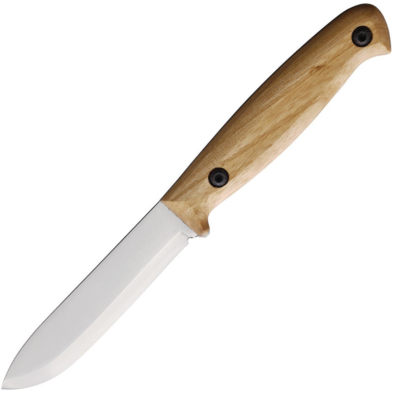 BPS Knives Compact Camping Fixed Blade Knife Walnut 1066 Carbon Steel BS01FTSCS