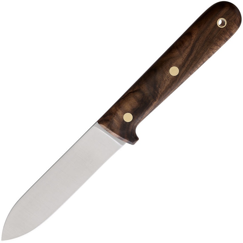 BRISA Kephart 115 Fixed Blade Knife Walnut Wood 80CrV2 Carbon Steel Drop Point 271