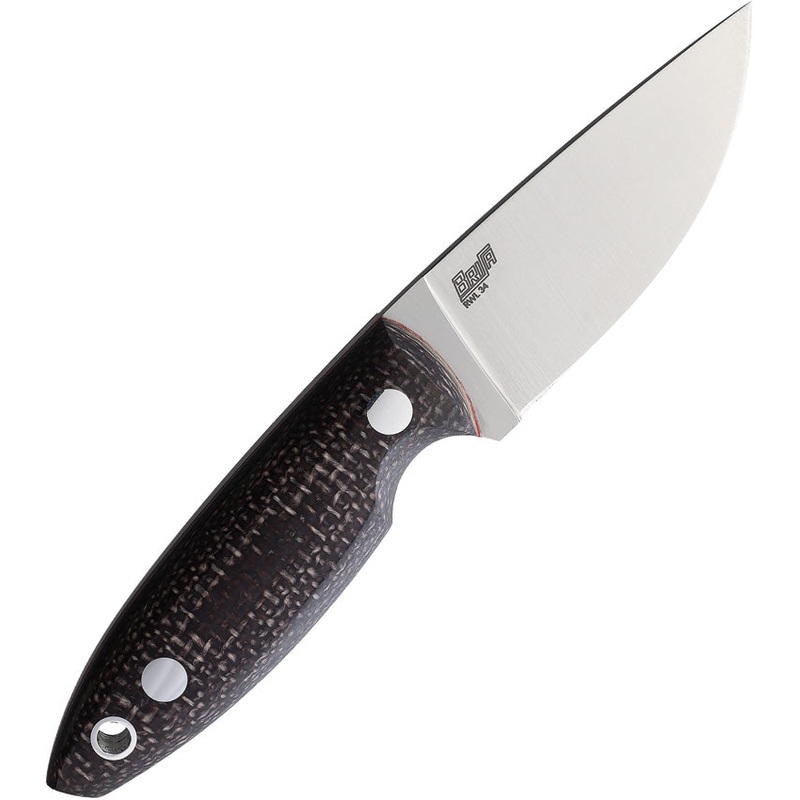 BRISA Scara 60 Fixed Blade Knife Bison Micarta RWL-34 Steel Clip Point 23300