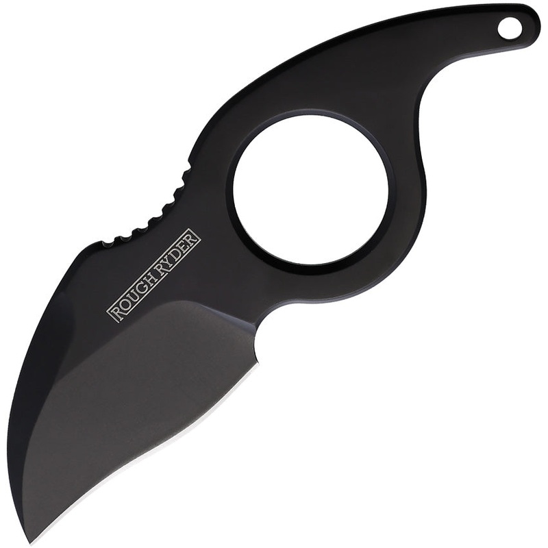 Rough Ryder Cardinal Black Stainless Fixed Blade Neck Knife w/ Kydex Sheath 2396- On Sale