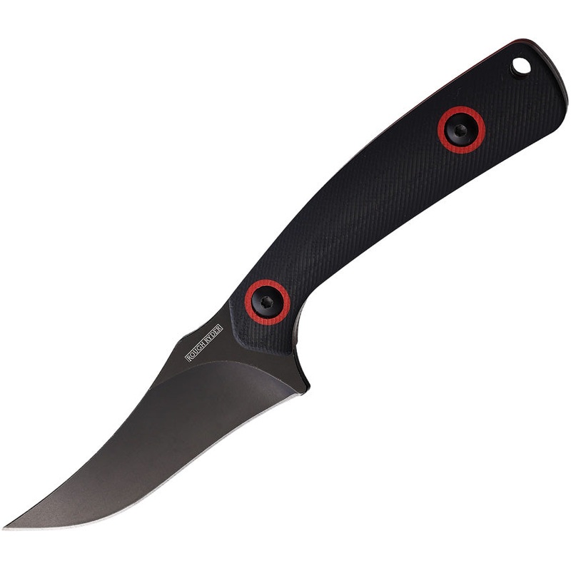 Rough Ryder Skinner Black & Red G10 Stainless Fixed Blade Knife w/ Sheath 2394- On Sale