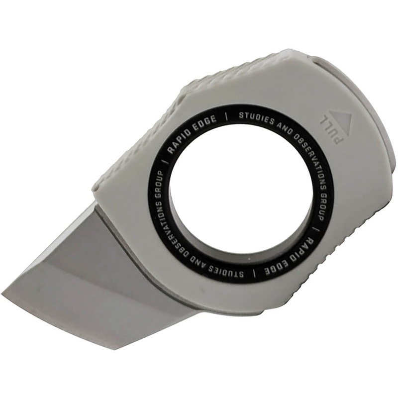 Sog Rapid Edge Concrete Dust White Stainless Tanto Fixed Blade Knife 18300243