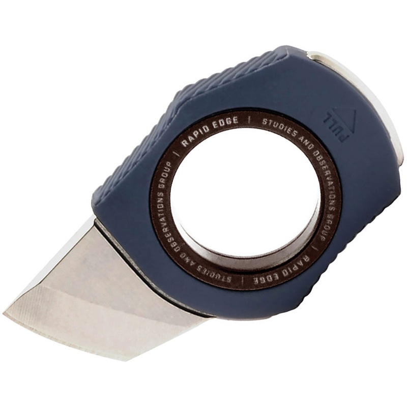 Sog Rapid Edge Midnight Blue & Black Stainless Tanto Fixed Blade Knife 18300343