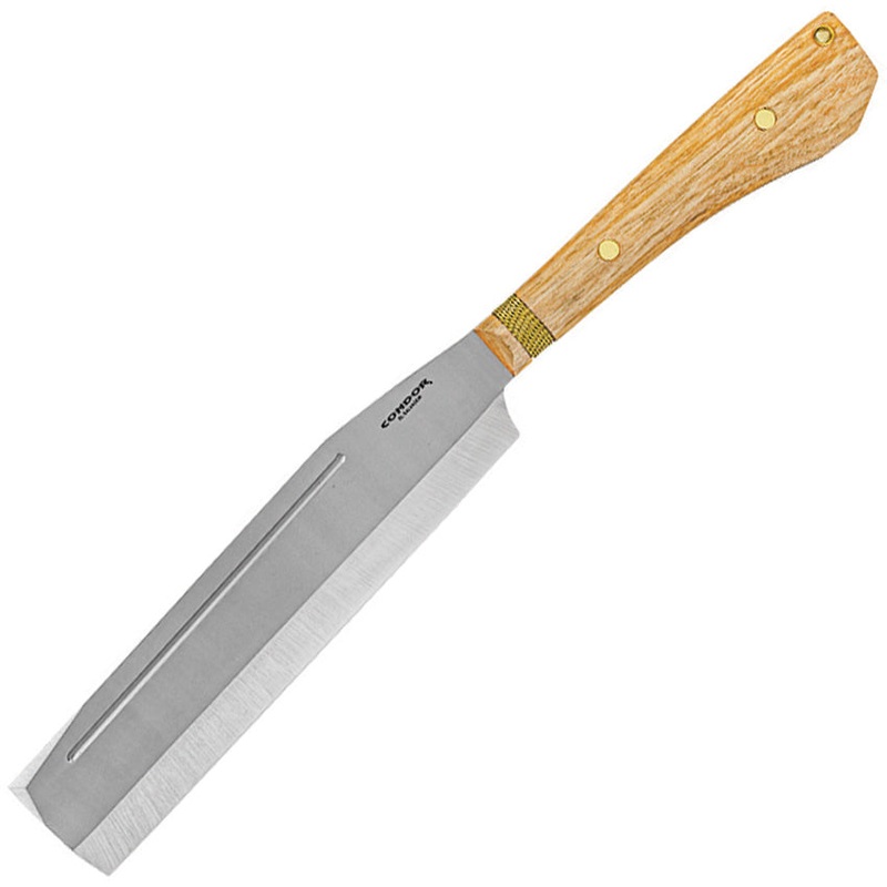 Condor Batonata Chopper Hickory Wood 1075HC Fixed Blade Machete w/ Belt Sheath 201310HC