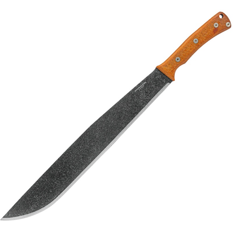 Condor Mountain Pass Orang Micarta 1075HC Fixed Blade Machete w/ Belt Sheath 2838155HC