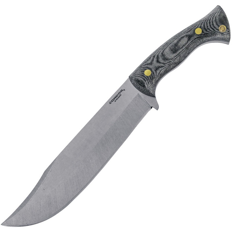 Condor Plan A Black & White Micarta 1075HC Fixed Blade Knife w/ Kydex Sheath 2823898HC