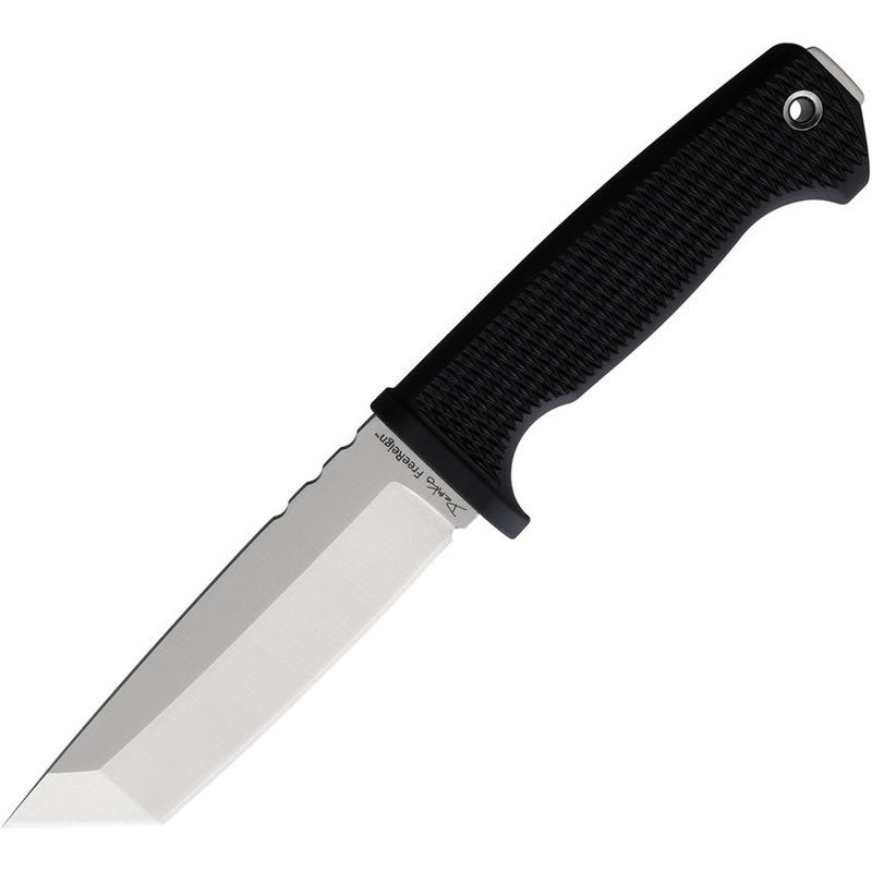 Demko FreeReign Black AUS-10A Stainless Tanto Fixed Blade Knife w/ Sheath 09620