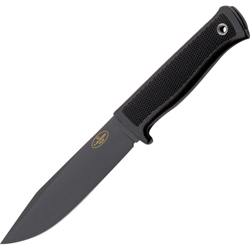 Fallkniven S1 Forest Black Checkered Thermorun VG-10 Steel Fixed Blade Knife w/ Sheath S1BZ
