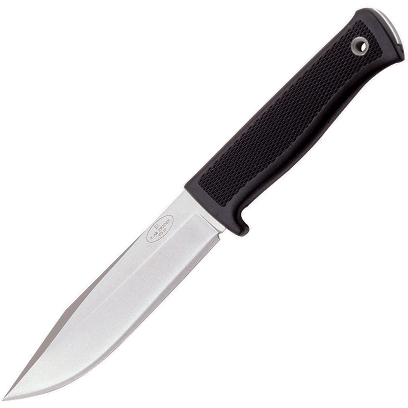 Fallkniven S1 Forest Black Checkered Thermorun VG-10 Steel Fixed Blade Knife w/ Sheath S1Z